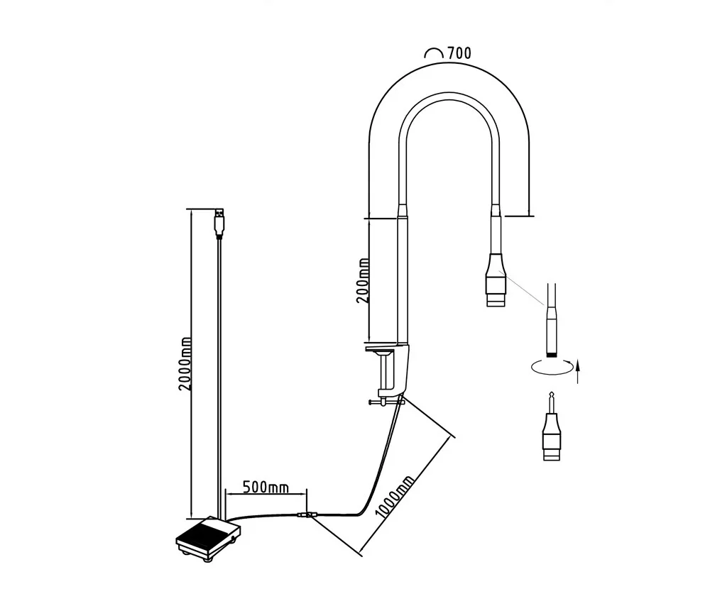 Upgrade Roze Uv-lamp voor wimper UV-drogen Wimperverlenging UV-lamp Tafelclip 5W UV LED-licht voor verlenging Lijmdrooglamp