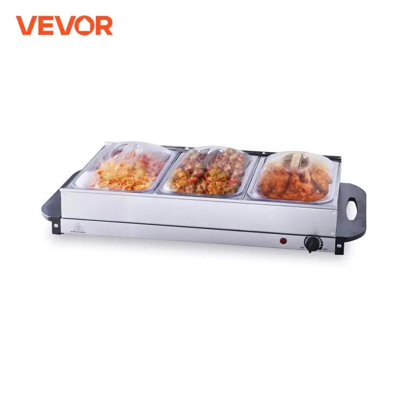 VEVOR Electric Buffet Server & Food Warmer / Electric Warming Tray, with Temp Control, Perfect for Catering, Parties, Events