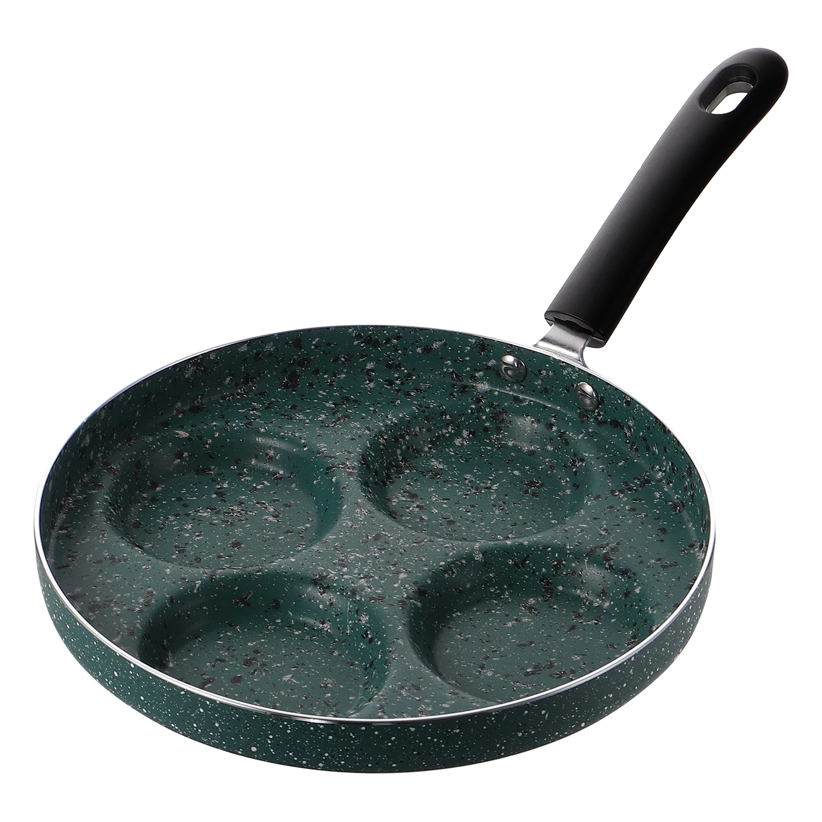 

1pc Nonstick Frying Kitchen Aluminum Alloy Household Even Heating Easy Clean Long Handle Pan Non-Stick Pan Cookware