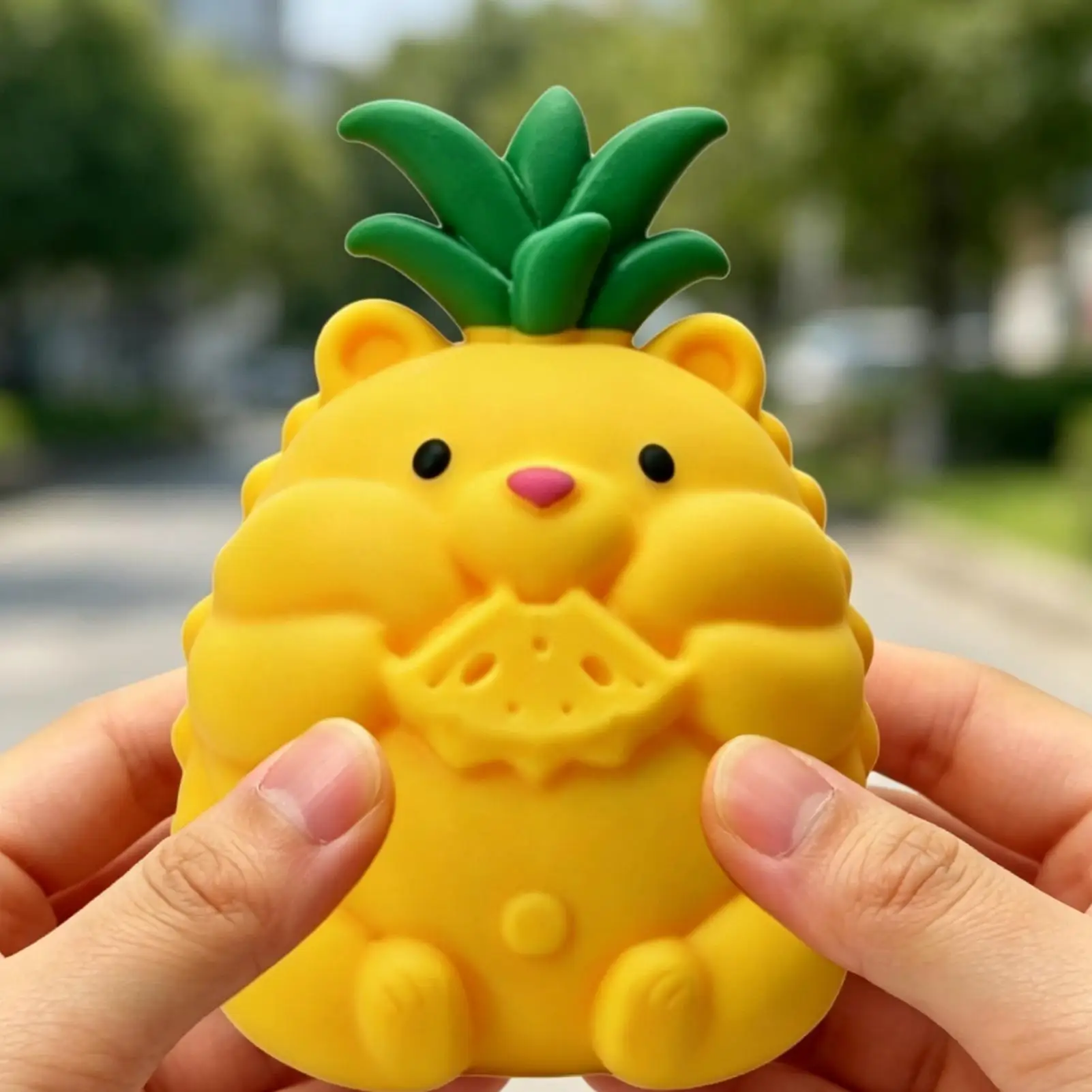 パイナップル型の柔らかいおもしろいスローライジング感覚玩具、子供、大人、自宅、オフィス、教室、学校、仕事用