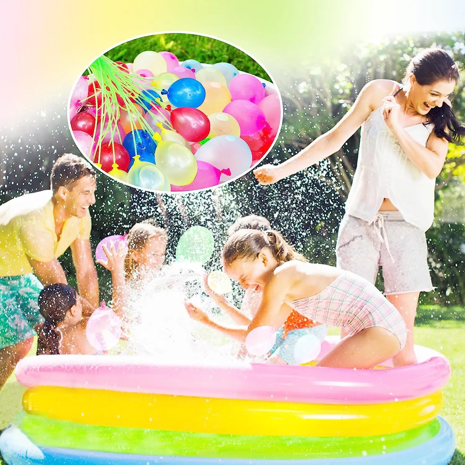 Water Balloons, Water Balloons Quick Fill, Kids and Adults Water Fight Games, Summer Fun Party Toys