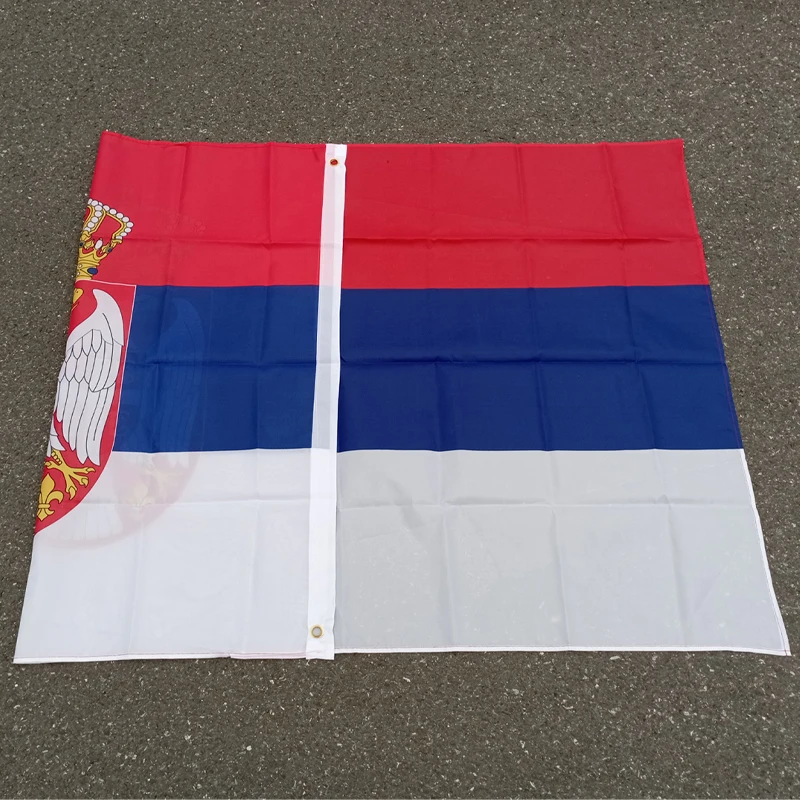 aerlxemrbrae   90x150cm Serbia  3x5ftsPolyester Hanging and Flying SRB RS Republika Srbija Serbia flags