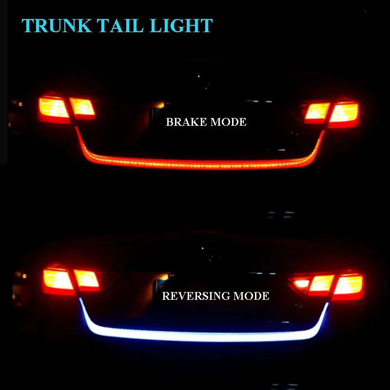 For Geely Geometry C 2024 2025 2022 Car Trunk Light 12V Brake Turn Signal Lamp Dynamic Streamer Reverse Warning LED Strips Goods