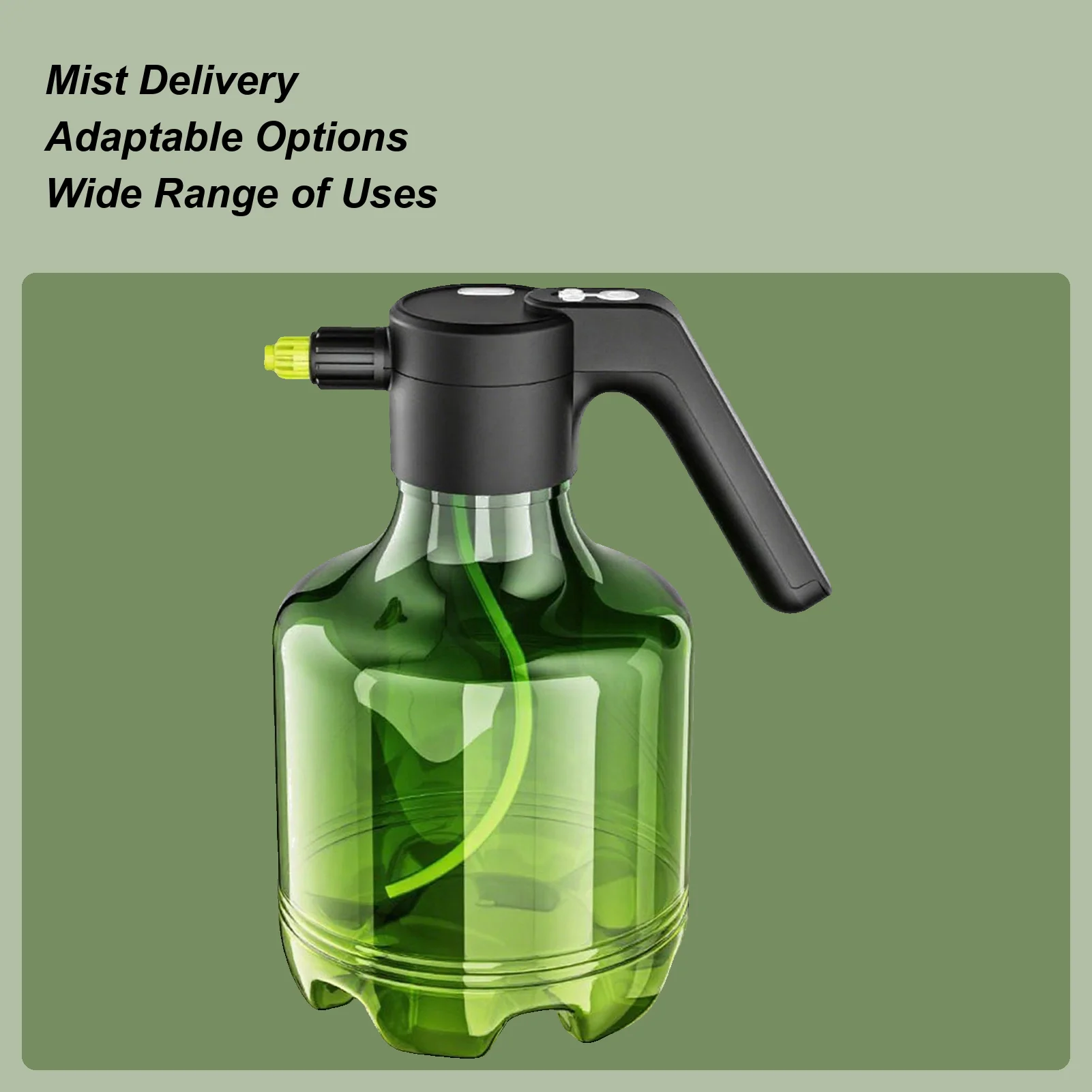 

Распылитель с аккумулятором, распылитель для двора, аккумуляторная батарея, 3000 мл, 1500 мАч, регулируемый распылитель, шайба для бутылок для наружного использования в помещении