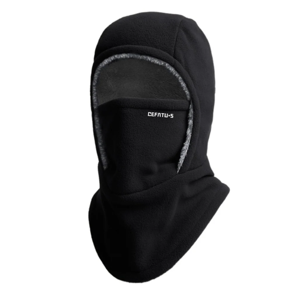 

Fleece Balaclava Cycling Cap Cold-proof Thermal Warm Hood and Hat Thicken Windproof Ski Windproof Cap Outdoor Sports