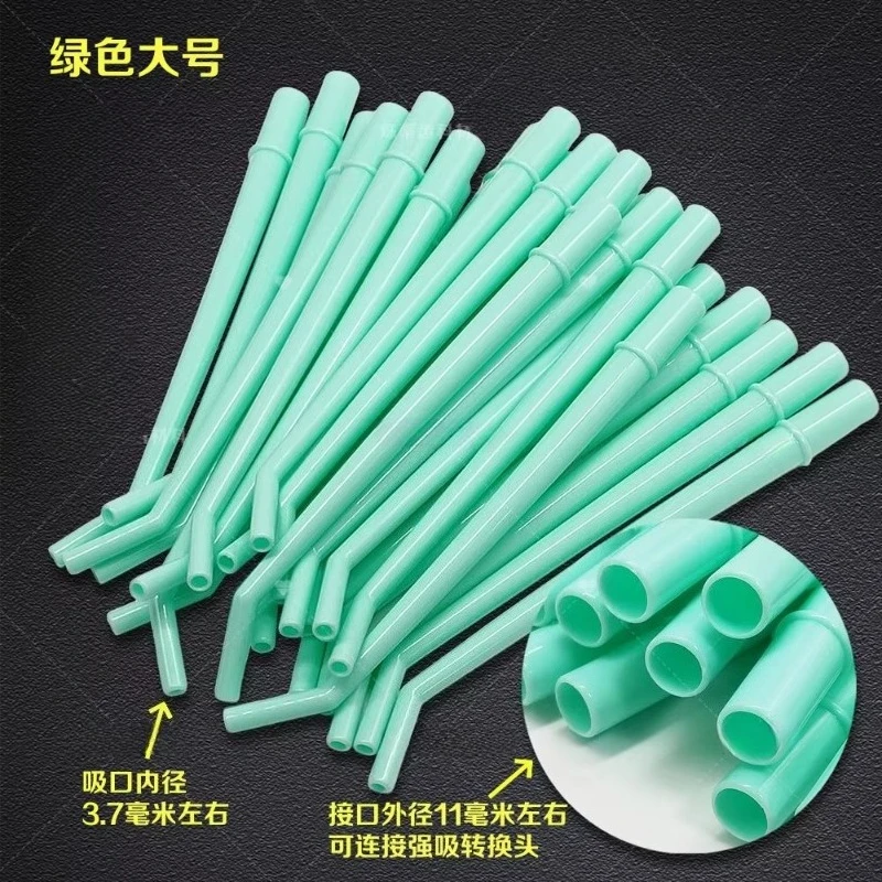 100pcs Disposable Angled Suction Catheters, High-pressure Steam Sterilizable, for Laboratory and Nursing Use..