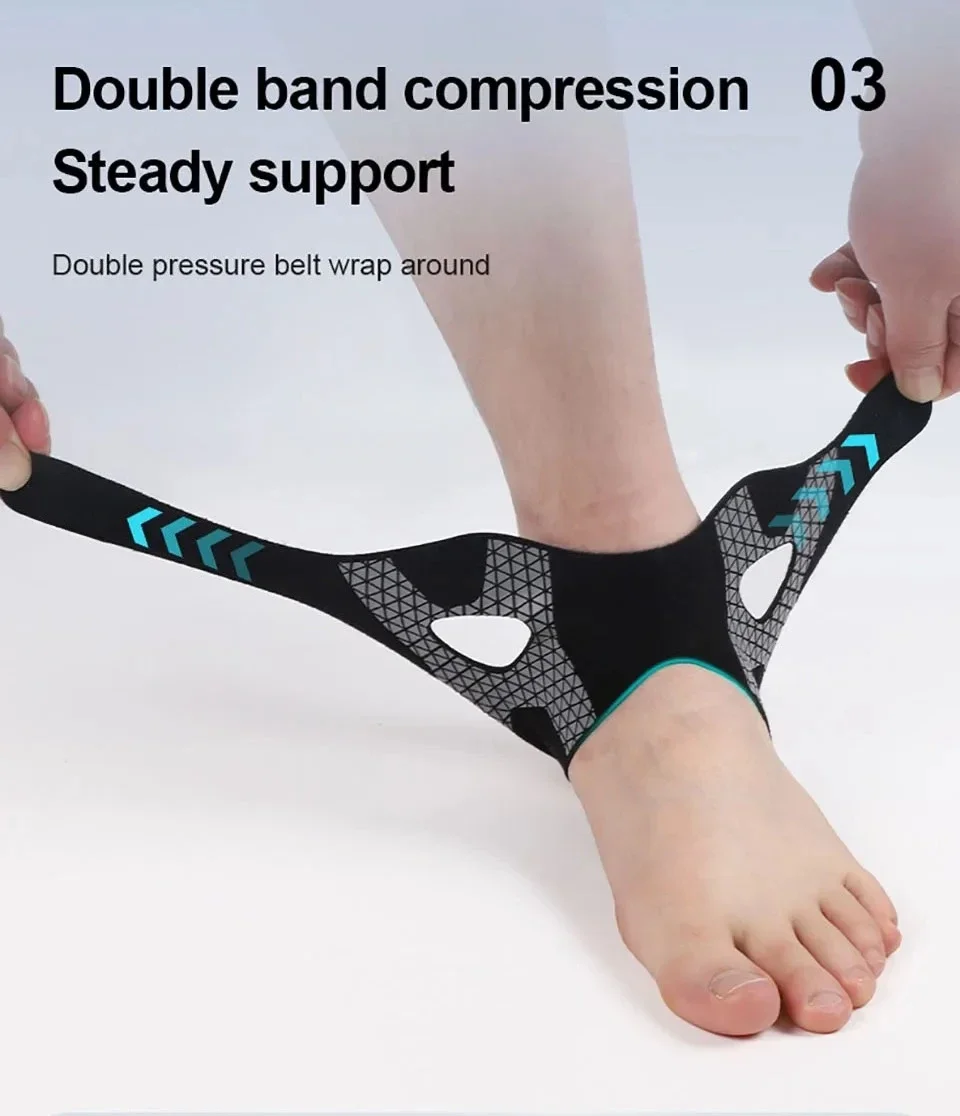 1-10 Stück S/M/L Leichte, atmungsaktive Knöchelbandage mit verstellbarem Riemen, Sportverletzungsschutz für die Vorbeugung von Verstauchungen im Fitnessbereich – Detail 5
