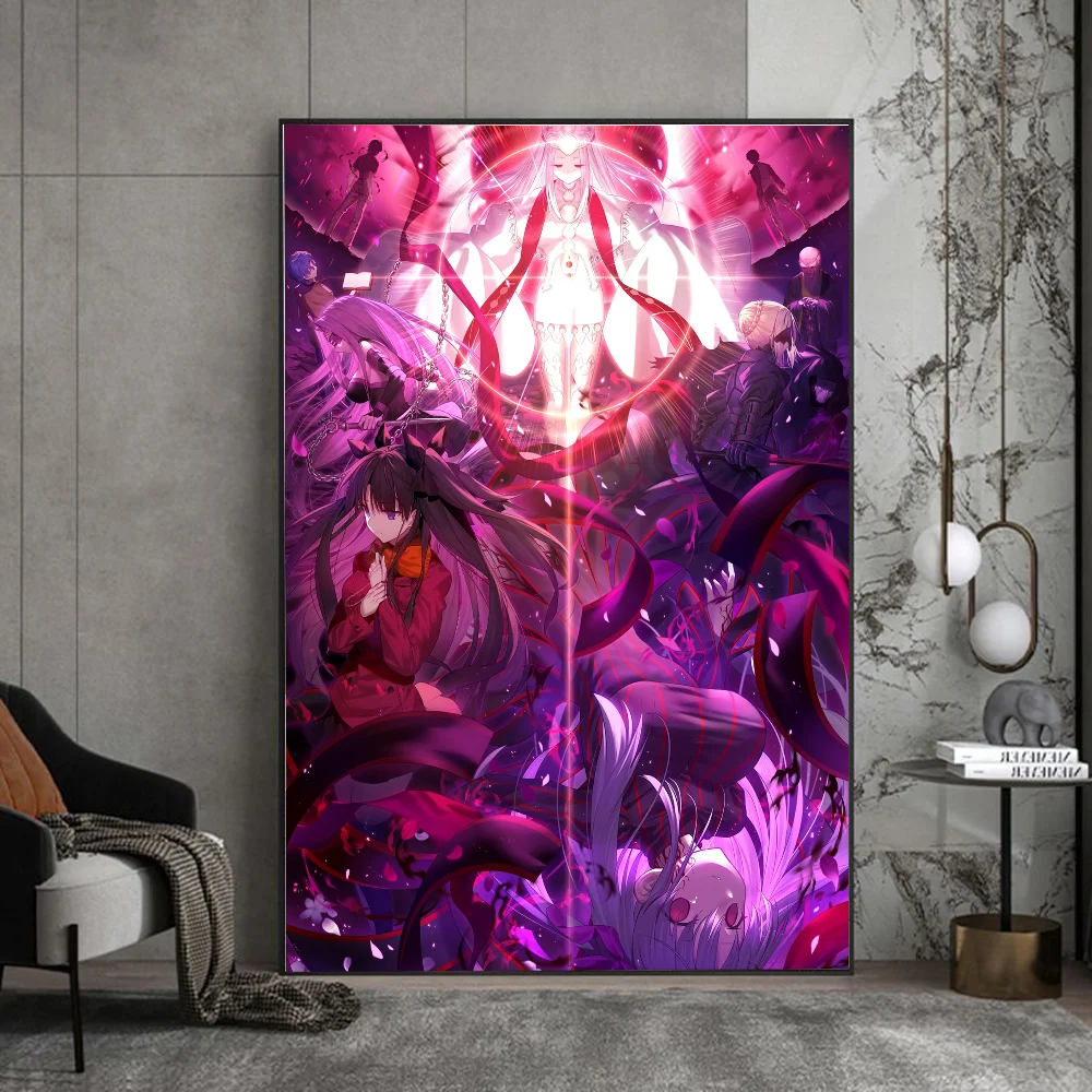 Fate Stay Night Self-adhesive Art Poster Whitepaper Prints Posters