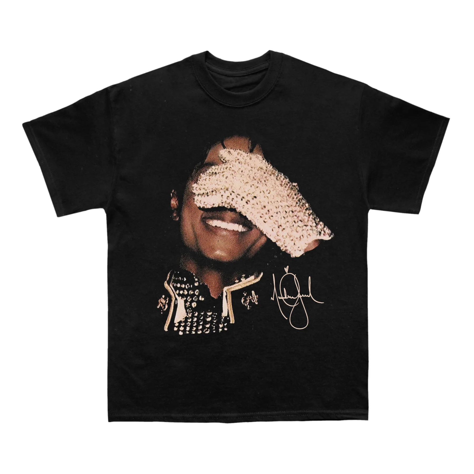 Camiseta de algodón para hombre de Michael Jackson, estilo Retro HipHop, manga corta negra de verano