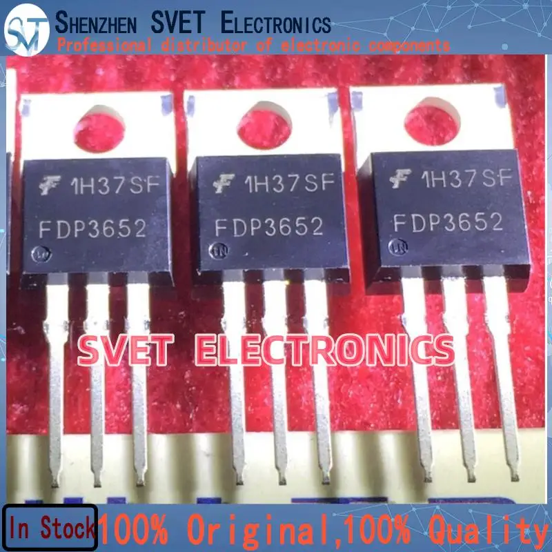 10PCS-50PCS  FDP3652   TO-220  100V 61A  Original In Stock Fast shipping