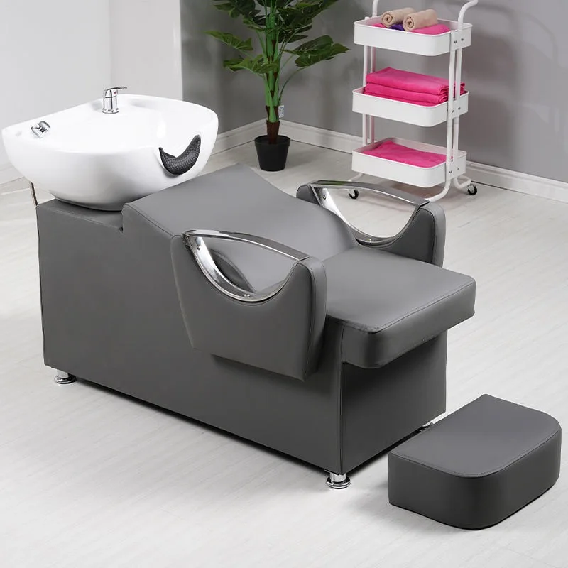 Spa Shampoo Bed Modern Shampoo Chair Bowl Bed Salon Furniture Lay Down Washing Salon Thai Hair Washing Massage Shampoo Bed