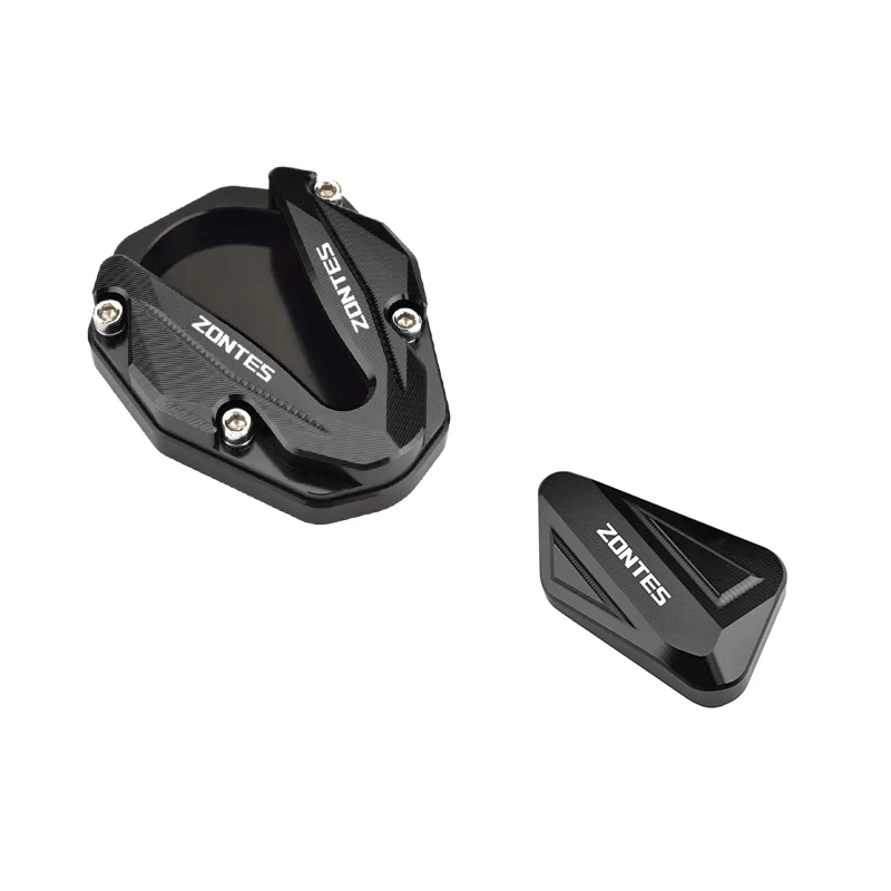 For Zontes 368g 501g 368G ZONTES Motorcycle Foot Pedal High Seat Version Side Support Side Stand Enlarged Pad Kickstand Plate