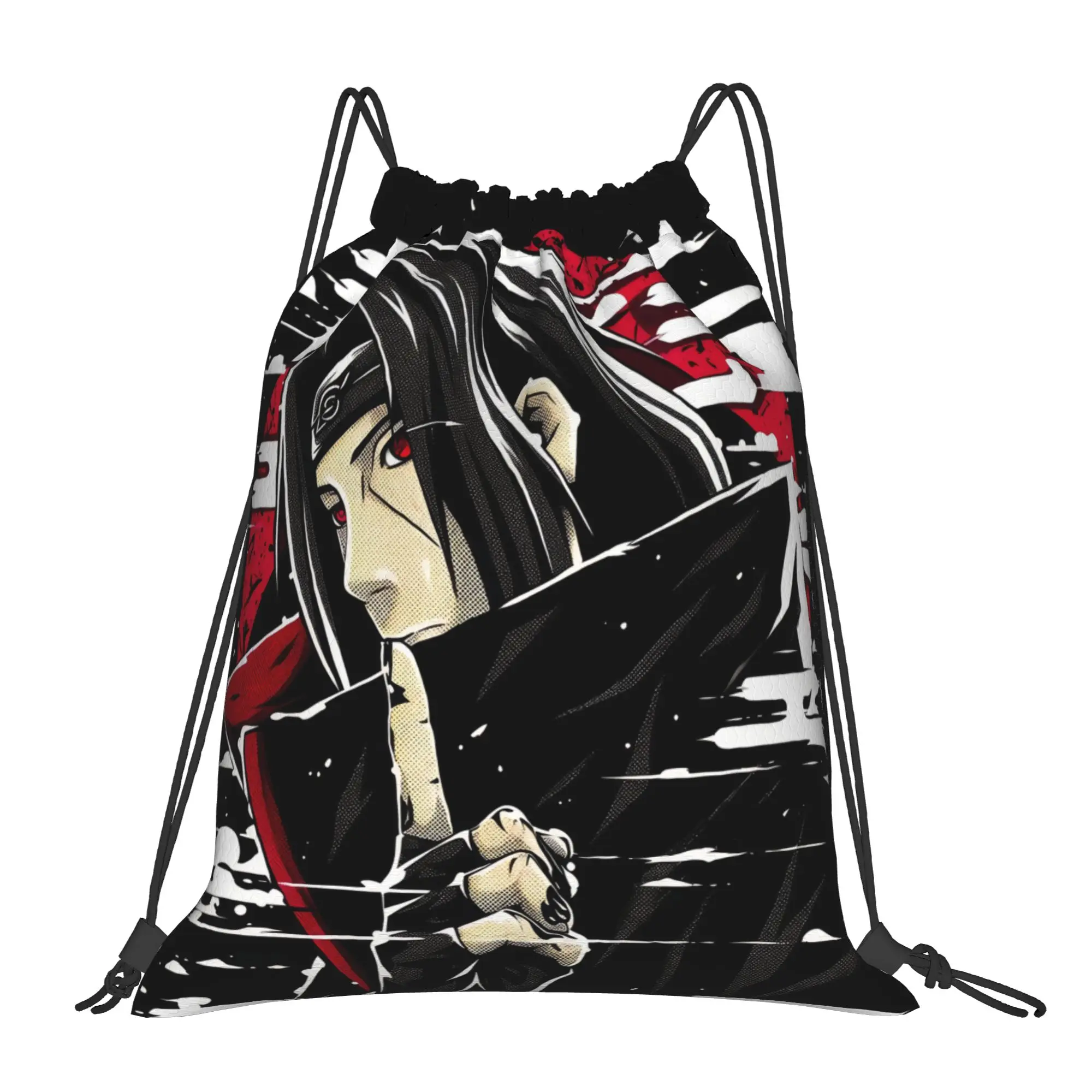 For travel Pouch Naruto anime comic  Kawaii Drawstring Bags Sports Shoe Clothes Storage Multi-function Teen Portable Rucksack