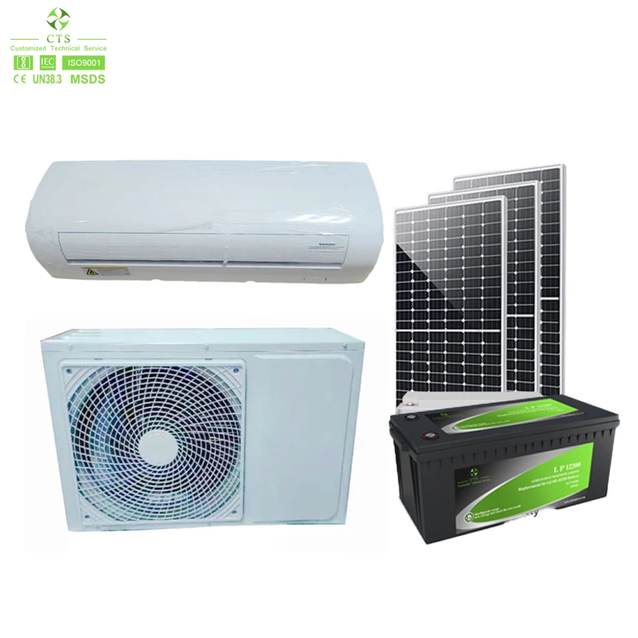 

Солнечная панель 9000 БТЕ 12000 БТЕ Солнечная 48 В Гибридная разделенная домашняя панель кондиционера с батарейным питанием