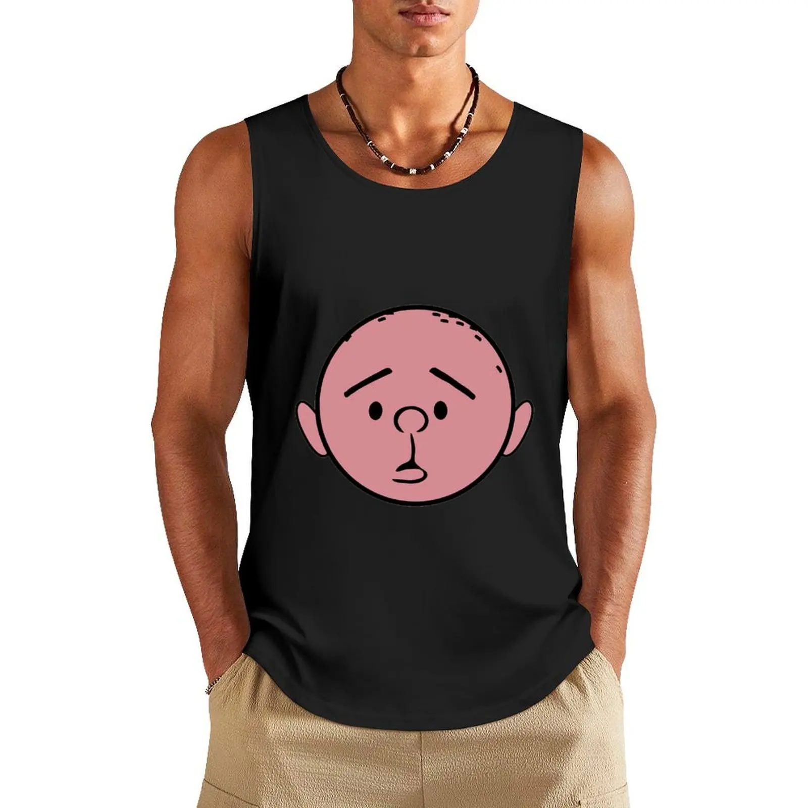 

Karl Pilkington Design Tank Top summer Men's tops sleeveless shirts