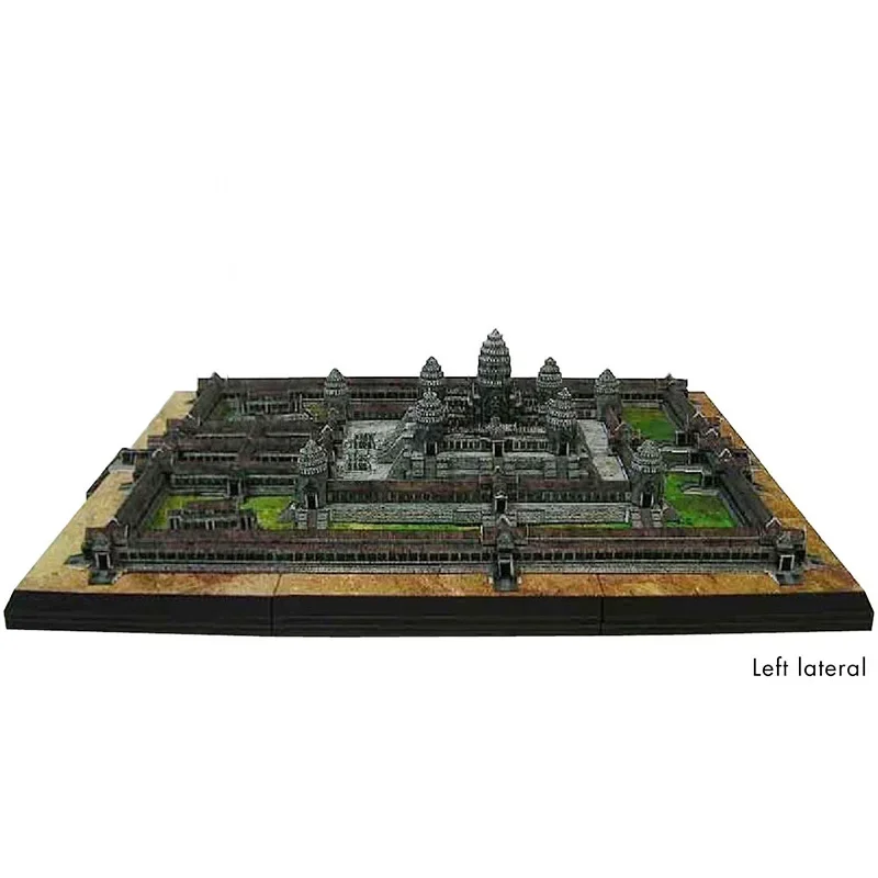 Cambogia Angkor Wat Pieghevole Modello di carta 3D Casa Papercraft Arte fai da te Origami Edificio Adolescenti Giocattoli artigianali fatti a mano per adulti QD-190