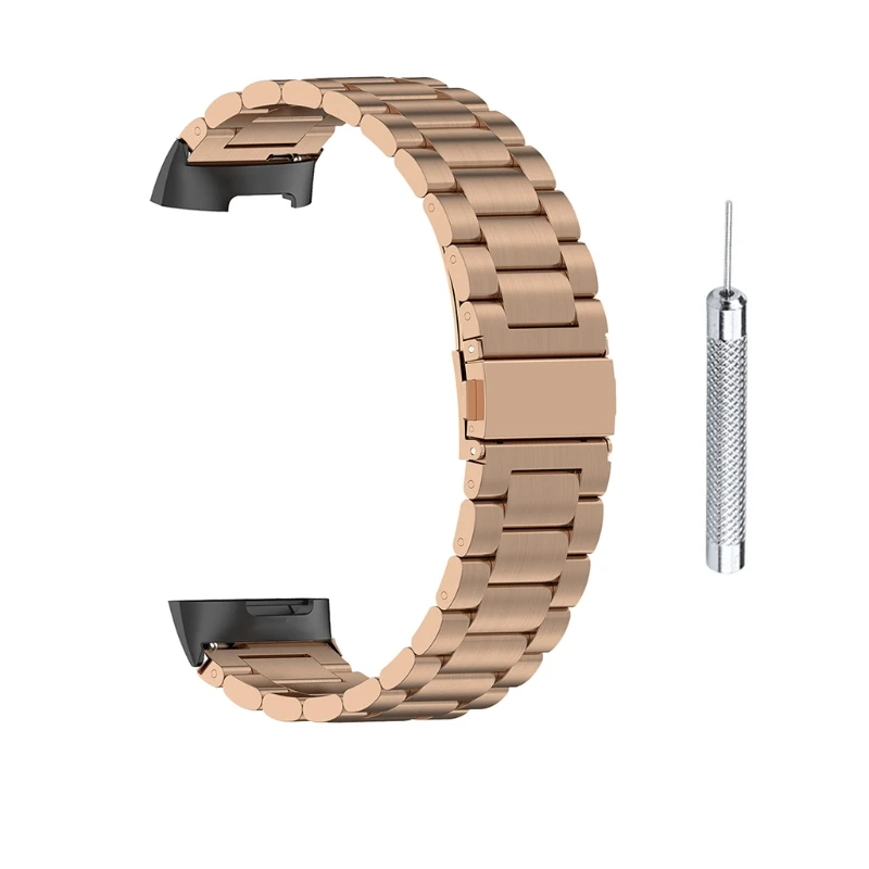 Bracelet de montre à dégagement rapide, bracelet en métal, Fitbit-Charge 5, bracelet intelligent