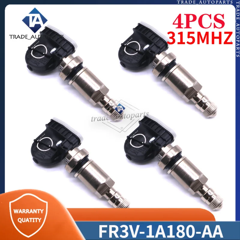 

4Pcs TPMS Tire Pressure Sensor 315Mhz FR3V-1A180-AA Fits For 2014-2022 Ford Shelby Mustang 2016-2022 Ford F-250/350 Super Duty