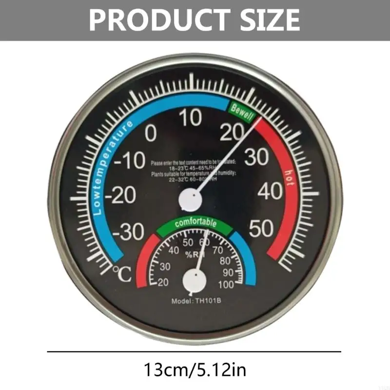 Termo-hidrómetro para oficina Medidor medición humedad temperatura hotelera