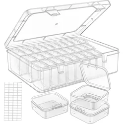 4/12/14/15/30/45 Grids DIY Diamond Painting Multifunctional Storage Box, Nail Art Jewelry Rhinestone Mosaic Storage Container