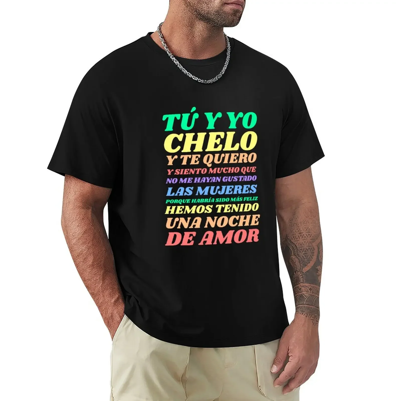 we had a night of love from Chelo and Barbara Rey T-Shirt graphic tee shirt anime clothes oversizeds mens vintage t shirts