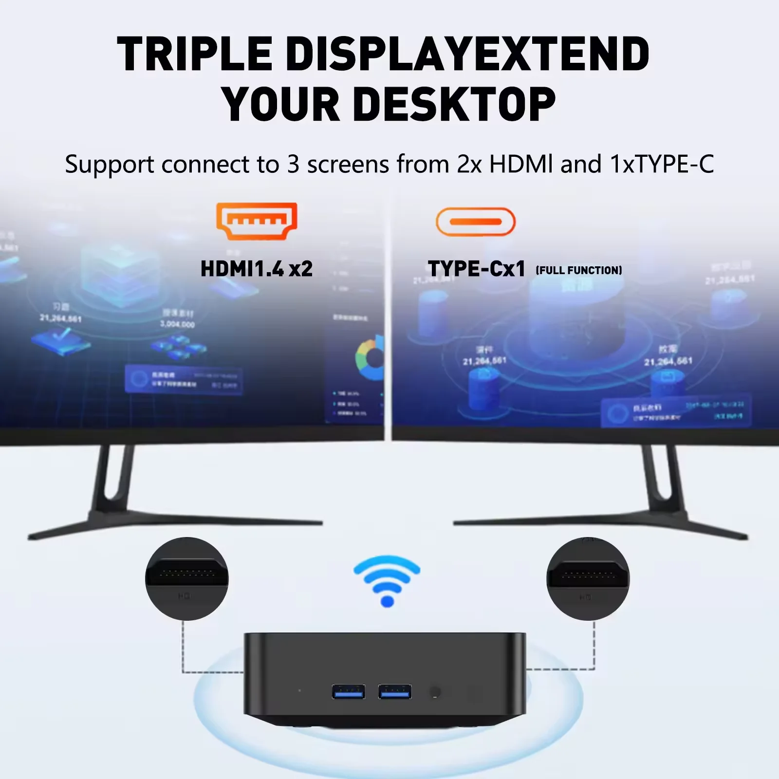 Mini PC Windows 11 Pro Core i9 8950HK 16GB DDR4 1TB SSD PC Gamer Computer Dual WIFI 6 BT5.2 4K HD Mini Gaming Pc Desktop