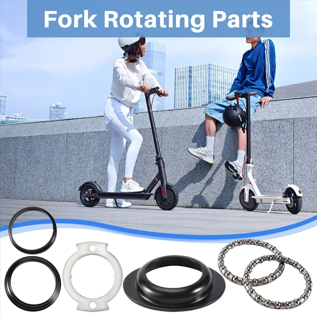 New Arrival Fashion Front Fork Bearing Bowl Rotating Parts Pole Rotation Kit for M365 M187 Scooter