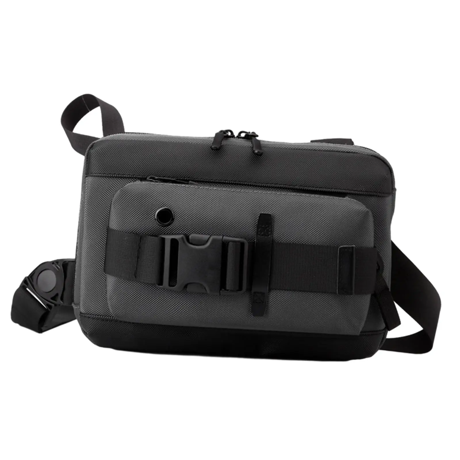 Mens Chest Bag Trendy Utility Bag with Adjustable Strap Zipper Closure Shoulder Bag for Gym Travel Outdoor Sports Walking