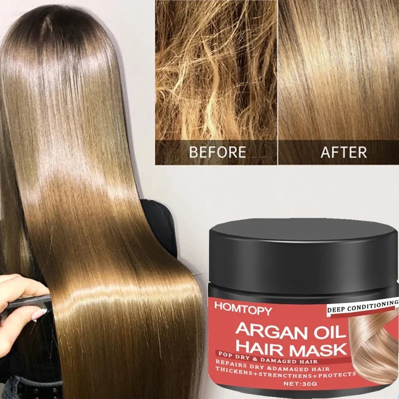 Máscara de cabelo mágico reparação queratina, Frizz cabelo danificado, Produto condicionador profissional, Tratar restaurar macio, suave, brilhante