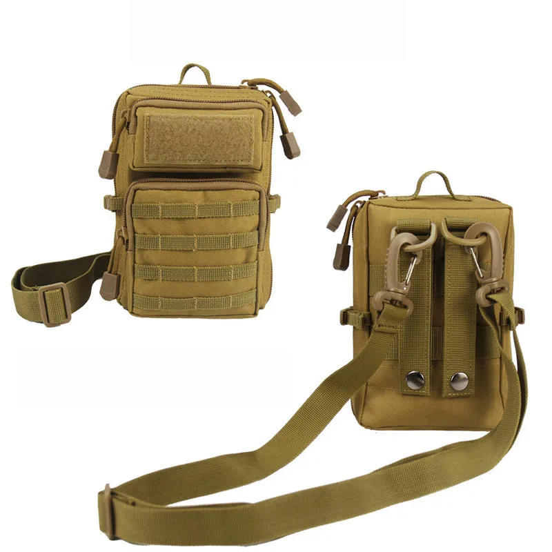 

Sports 2024 New Shoulder Bag Men Airsoft Molle Pouch Waist Bag EDC Pocket Outdoor Camping Hiking Hunting Phone Chest Pack