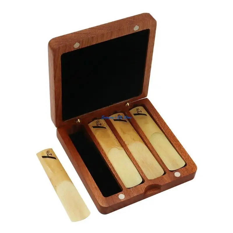 

Y51D Saxophone Storage Box, Waterproof Wear Resistant, Hold Four Reeds
