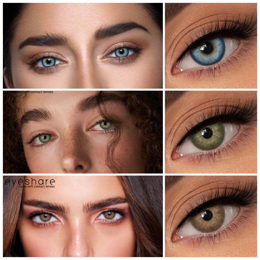 EYESHARE 1 Paar NEUE farbige Schüler PATTAYA-Serie Farbkontaktlinsen Schönheit Frauen farbige Schüler Kosmetik Braun Natürliche Schüler