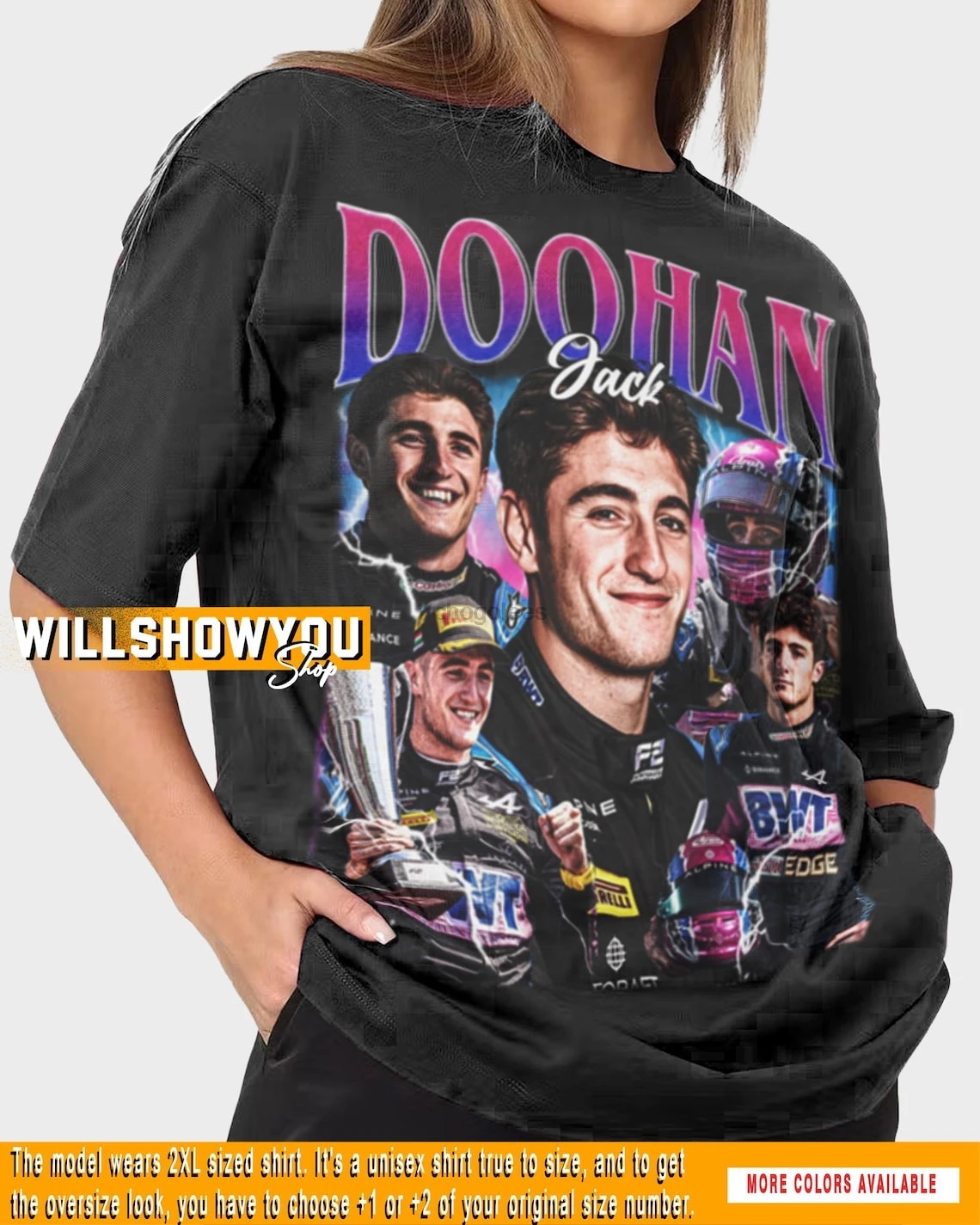 Limited Jack Doohan Shirt Gift Graphic Tee  Rap T-Shirt Vintage 90s shirt Unisex Bootleg Vintage WSY116