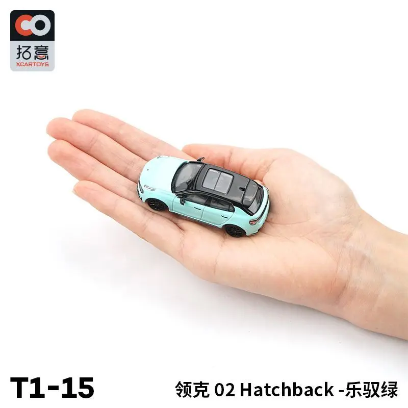 Xcartoys 1:64 Metalowy Model Miniatury Samochodu LYNK 03 Fun Green Zabawka Samochodowa dla Chłopców Kolekcja Wykwintny Kolekcjonerski Prezent dla Przyjaciół