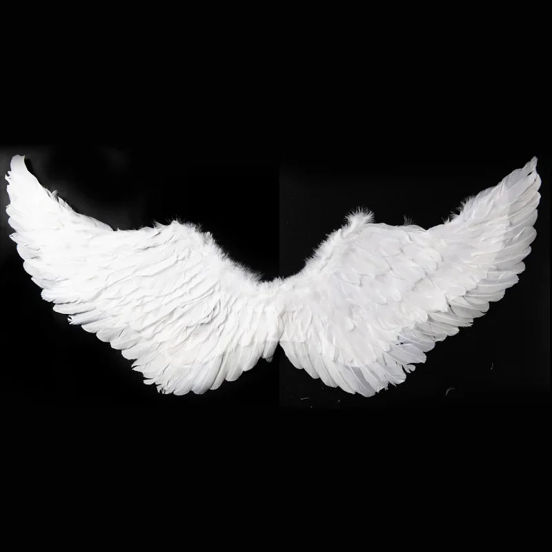 성인 여성 어린이 LED 조명으로 천사 날개를 밝힙니다 흰색 의상 소품 할로윈 크리스마스 생일 결혼식