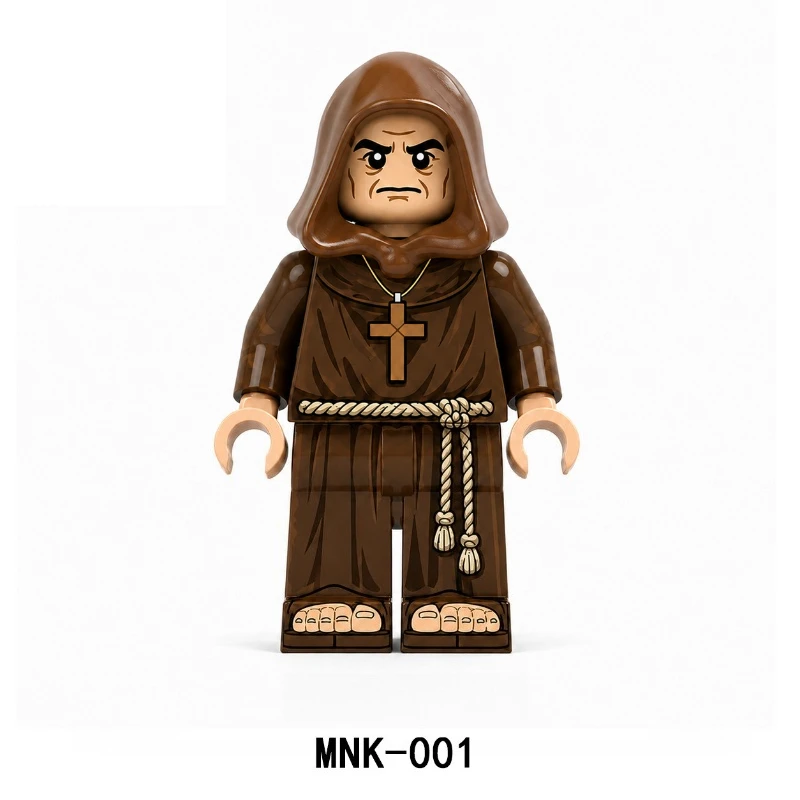 4cm New Anime Figure Monk Oderick Periphery Model Building Block BuildersStatue Desktop Decorative Ornaments Birthday Gifts Toys