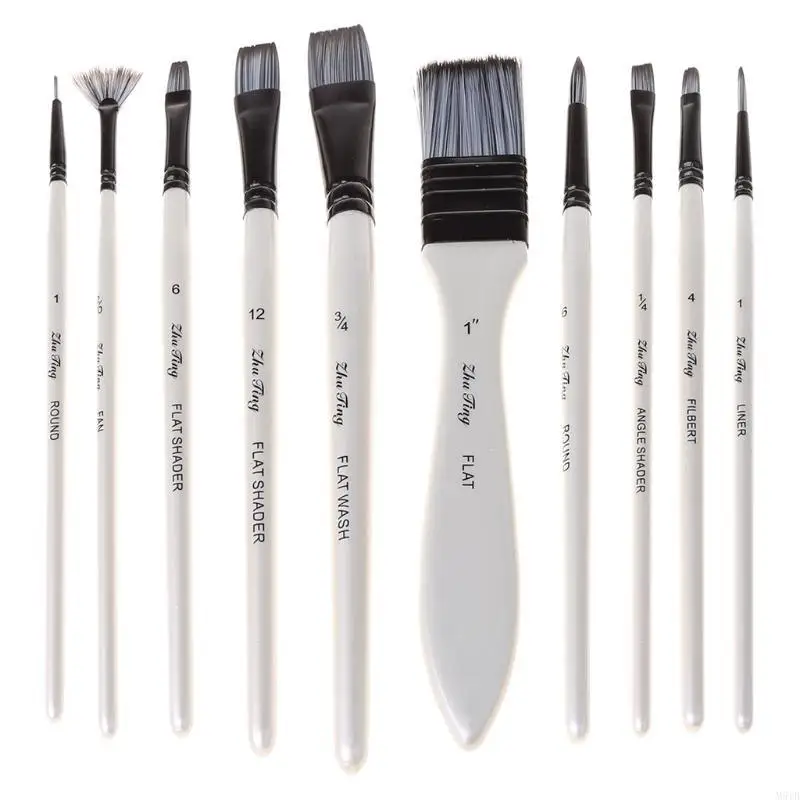 M5tb 10pcs Nylon Haarkunstmalerei