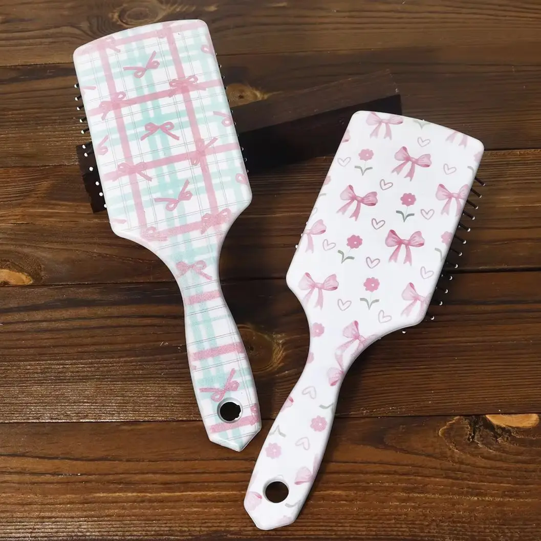 1 قطعة مشط تدليك وسادة هوائية بنمط عقدة الفراشة-مضاد للكهرباء الساكنة، مع تصفيف سلس، تمشيط، وعقدة، خاص لشعر مستعار حقيقي #1