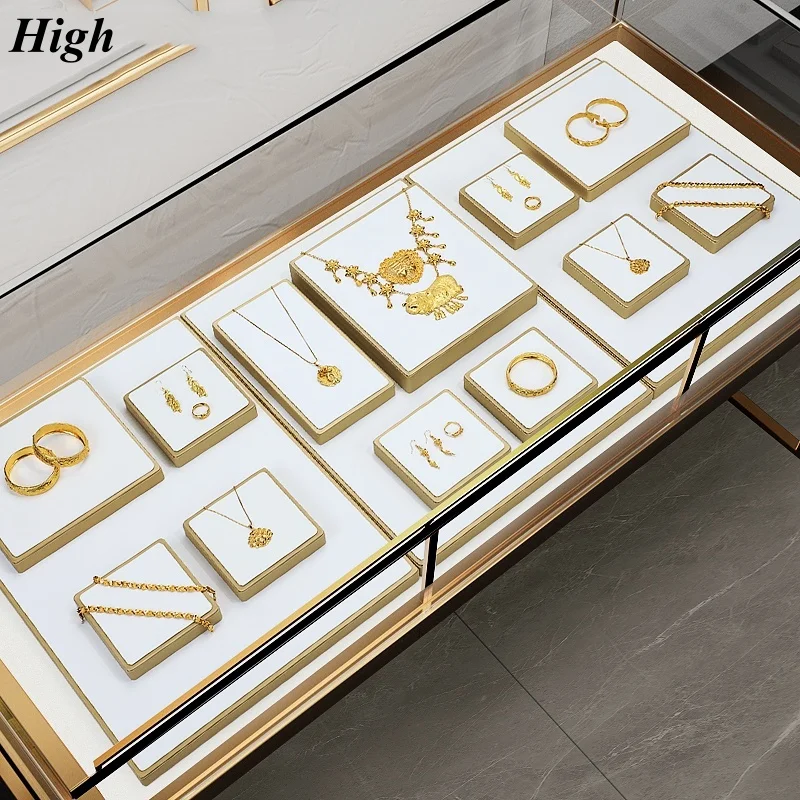 

Jewelry Display Stand Holder for Necklace Ring Bracelet, Countertop Showcase Rack, Earring Organizer