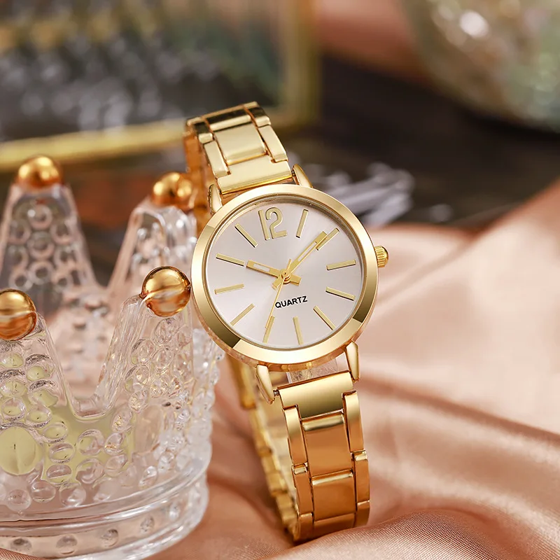 

Luxury Women Watch Simple Dial Hollow Strap Fashion Gold Quartz Wristwatch Student Ladies Watches Reloj Mujer Dropshipping
