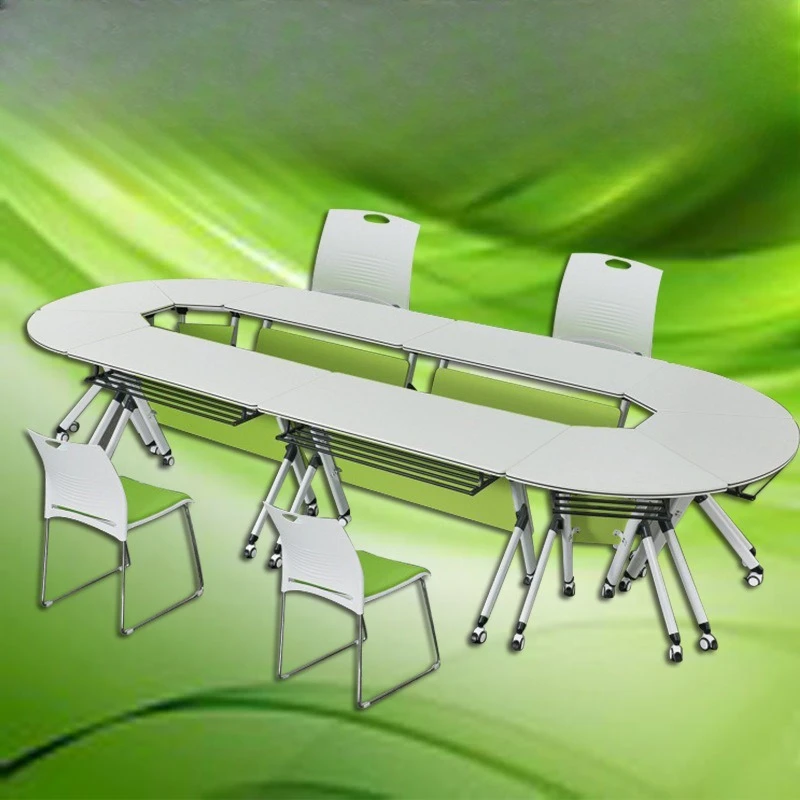 table folding training table can be spliced combination school smart classroom institution multi-functional hexagonal desks