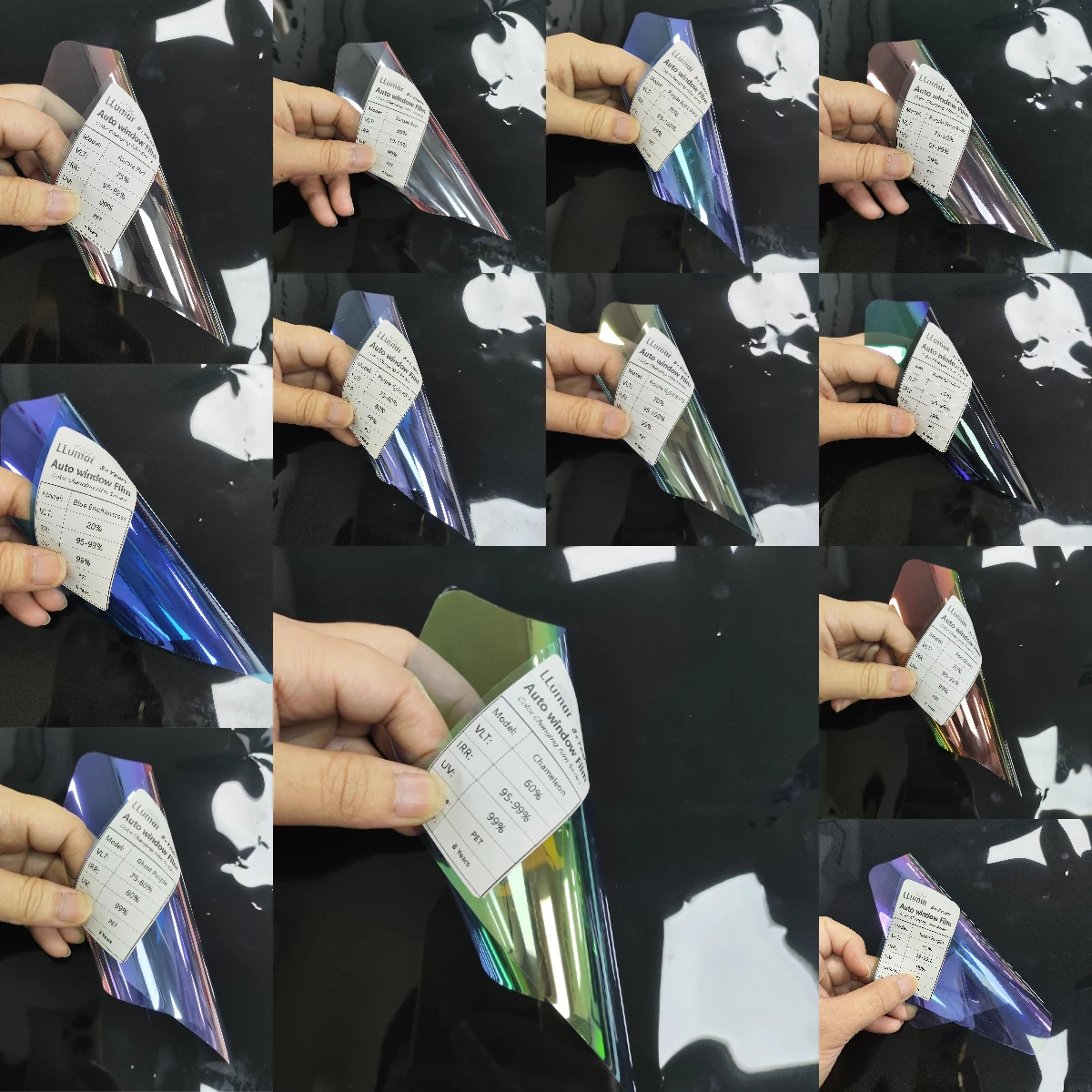 قسط LLumar الحرباء سلسلة نانو السيراميك عالية رفض الحرارة UV99 كتلة نافذة السيارة تينت فيلم مادة PET IRR99 إشارة آمنة #6