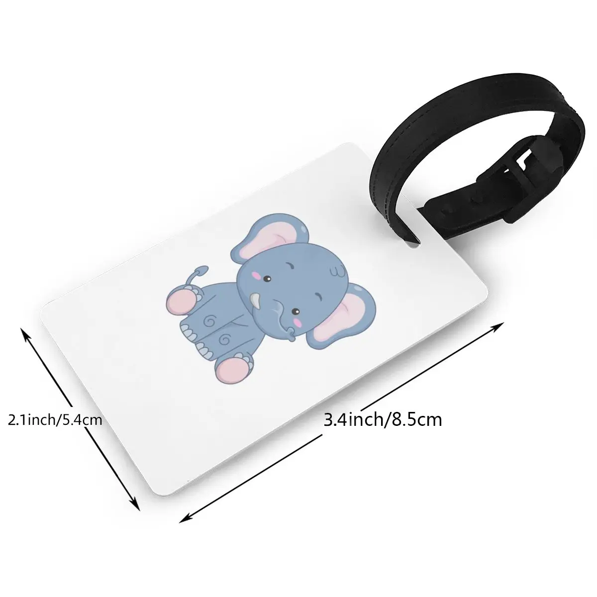 Dumbo De Schattige Olifant Bagagelabels Koffer Accessoires Reizen Pvc Schattige Bagage Boarding Tag Draagbare Label Houder