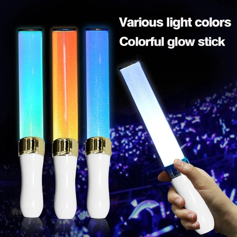 Kpop Lightsticks Glow Sticks 15 Colors Rod Concert  Birthday Party Luminous Rod Glowing Sticks Party Accessories Photo Props