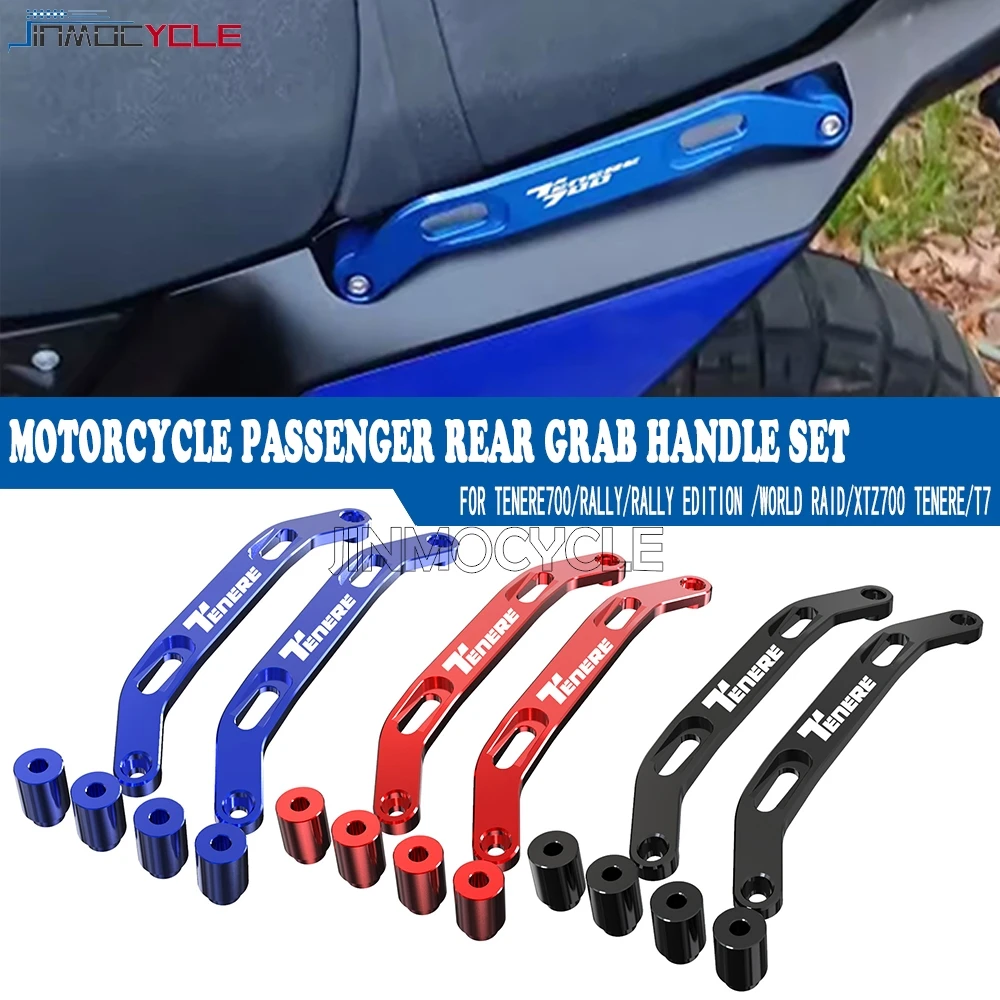 

2025 Passenger Rear Grab Handle Set For Yamaha Tenere 700 XTZ700 2019-2023 2024 Tenere 700 World Raid 2022 T700 Rally Motorcycle