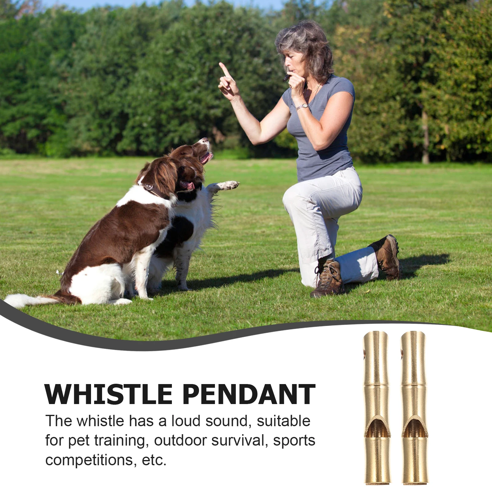 

2 Pcs Bamboo Whistle Safety Emergency Survival Loud Waterproof Outdoor Key Chain Hiking