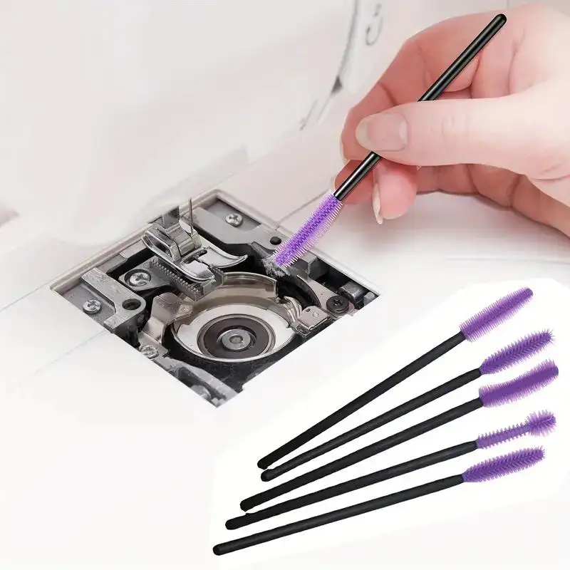 Silicone sewing machine cleaning brush, reusable, for difficult to clean corners and gaps