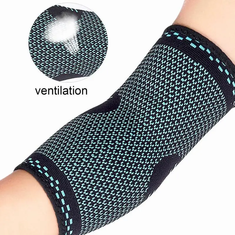 Sports Elbow Pads Breathable Arm Support Sleeves Elbow Brace Compression For Tendonitis Tennis Or Golf Elbow