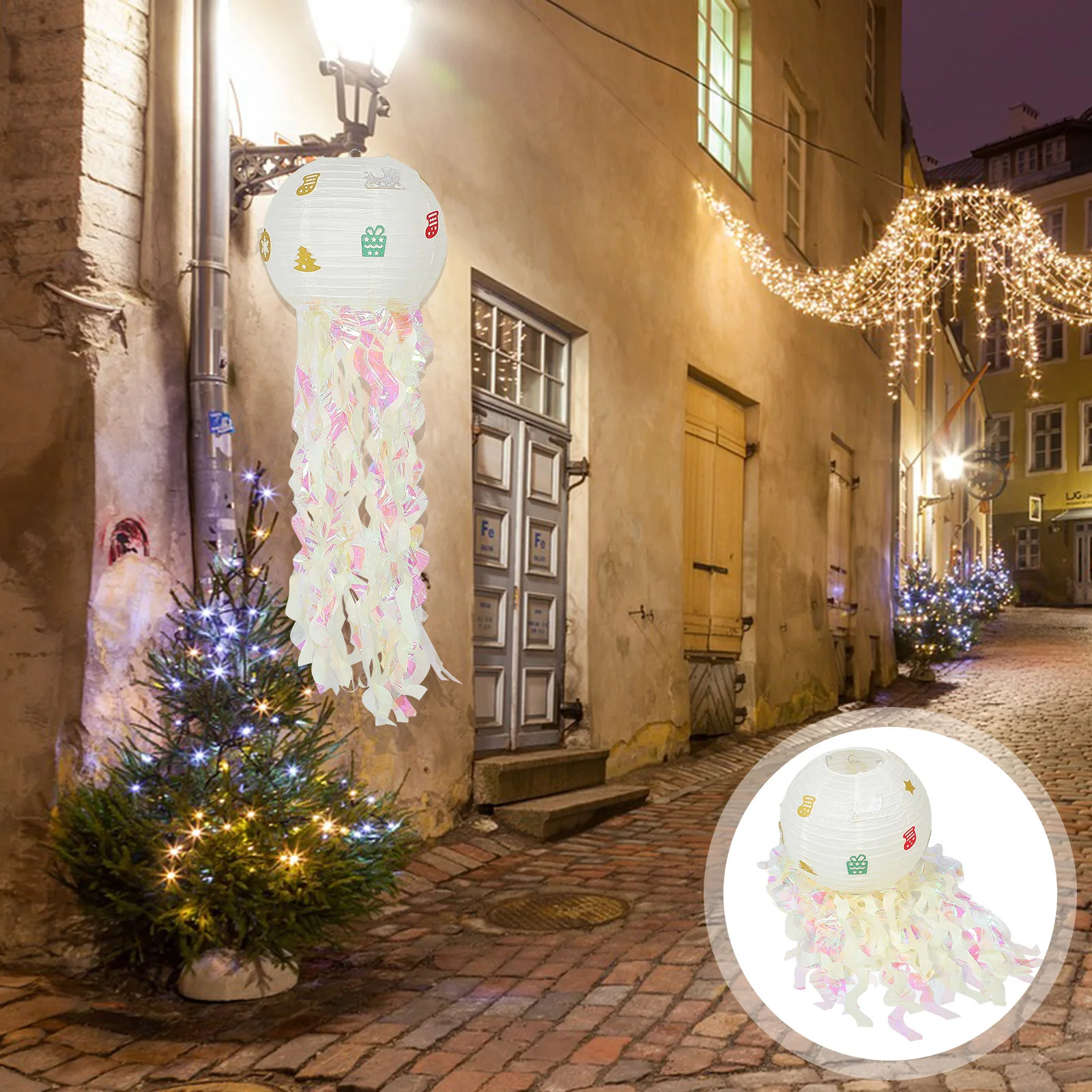 

Cute Foldable Jellyfish Lantern Hanging Decoration for Ocean Themed Events DIY Party Decorations Reusable Design