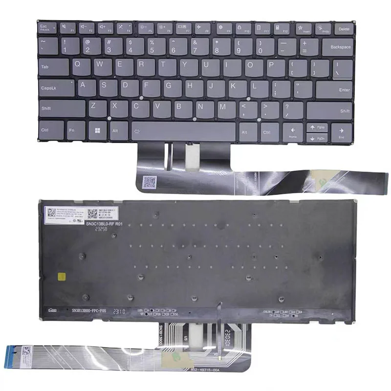 NEW US Backlight Backlit Keyboard For Lenovo  AIR14S APU8 Yoga Slim7 14APU8 14IMH9 14Q8X9 14AKP10 14ILL10/Air 15s ILL9 Yoga Slim